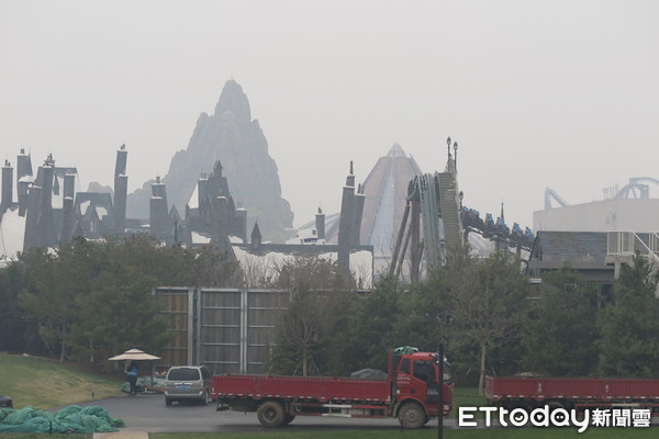 ▲▼2021年3月28日北京環球影城施工現場。（圖／記者陳政錄攝）