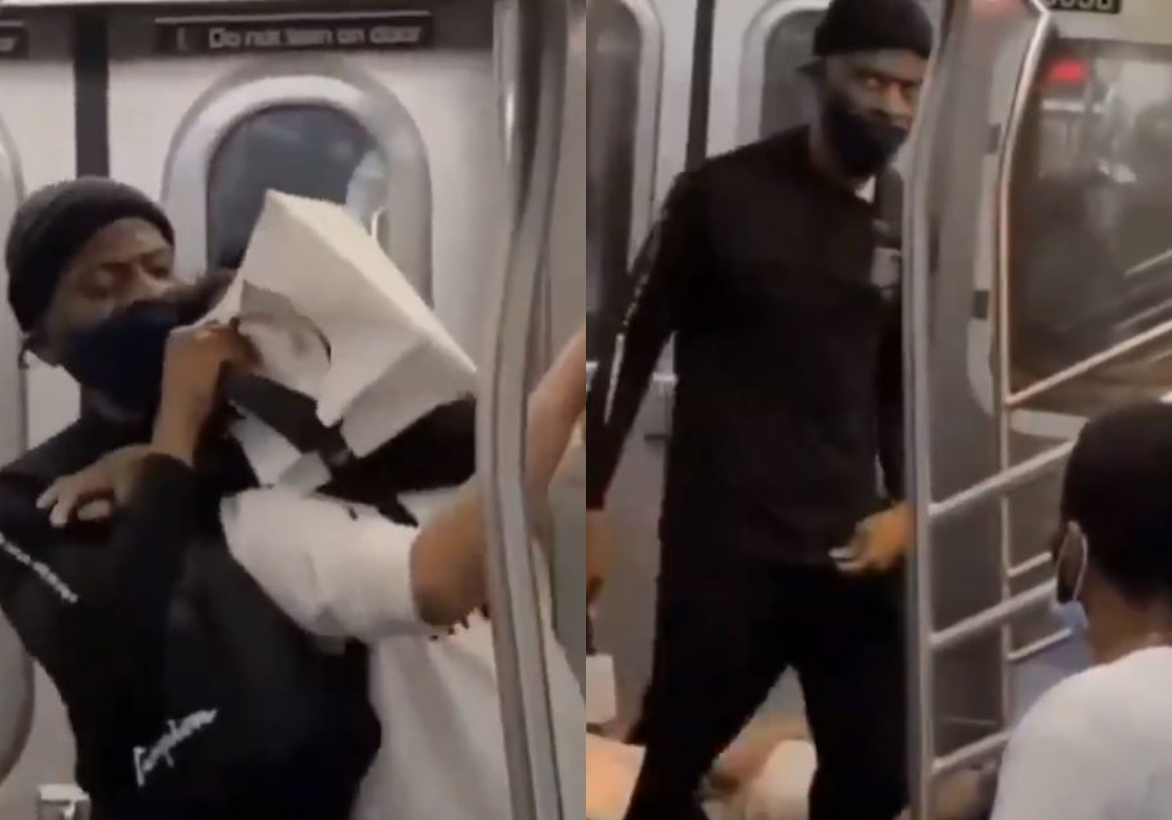 ▲▼ 亞裔男紐約地鐵被暴打 。（圖／翻攝自推特）