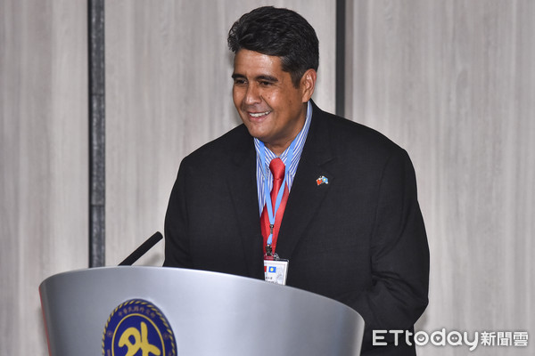 ▲▼帛琉總統惠恕仁（Surangel Whipps, Jr.）訪台國際記者會。（圖／記者李毓康攝）