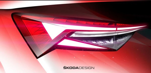 Skoda棕熊Kodiaq今年確認小改款　原廠釋出首波設計官圖（圖／翻攝自Skoda）