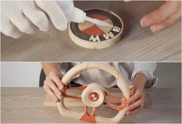 ▲BMW木製手工電動雙座跑車。（圖／翻攝ND-Woodworking Art）