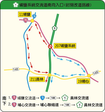 ▲國道1號豐原路段壅塞。（圖／國道第三警察大隊提供）