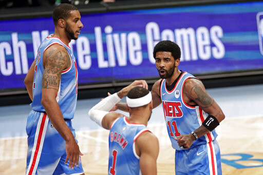 ▲▼籃網艾德里奇、厄文。（圖／達志影像／美聯社）