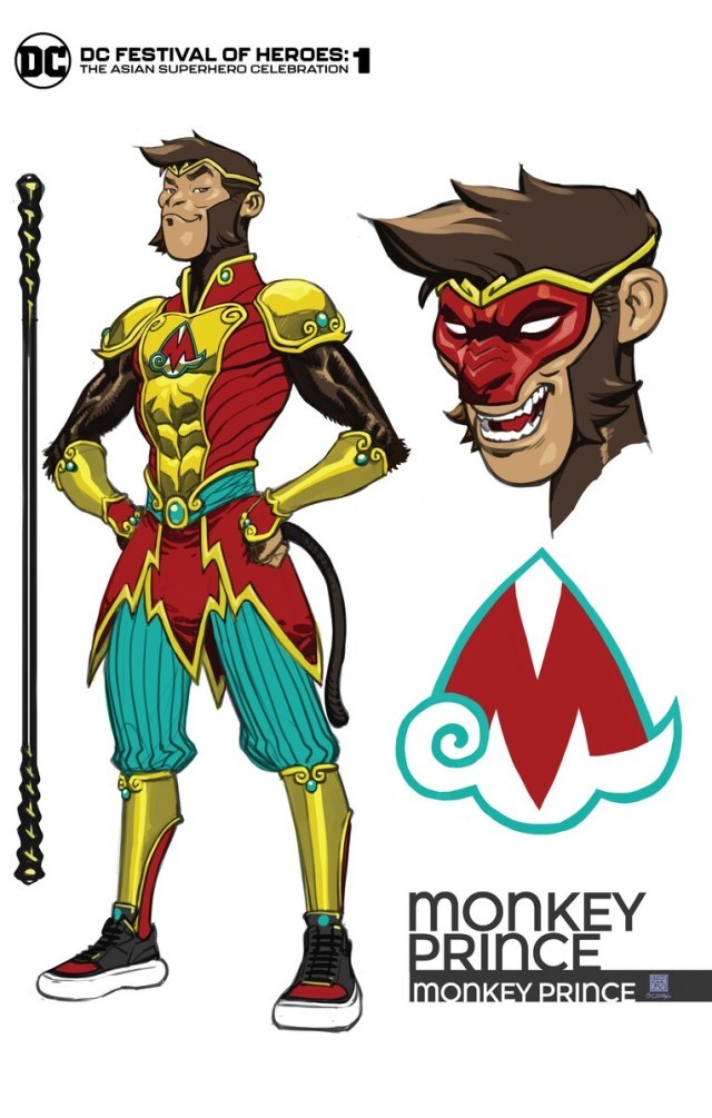 ▲▼DC漫畫推出新超級英雄「猴王子」，靈感來自《西遊記》的孫悟空。（圖／翻攝自推特）
