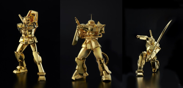 日本推「機動戰士鋼彈」純金雕像