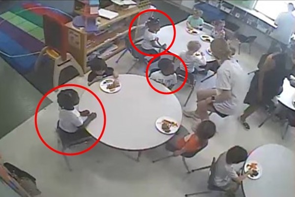 ▲▼ 美國喬治亞州爆出一家幼稚園要求黑人小孩等白人小孩吃完飯才能吃飯。（圖／翻攝自IG／@marquis_dagreat）