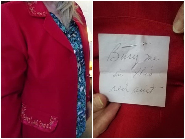 ▲外國一名女子在二手外套裡發現遺願紙條。（圖／翻攝自Facebook／Scott Murray）
