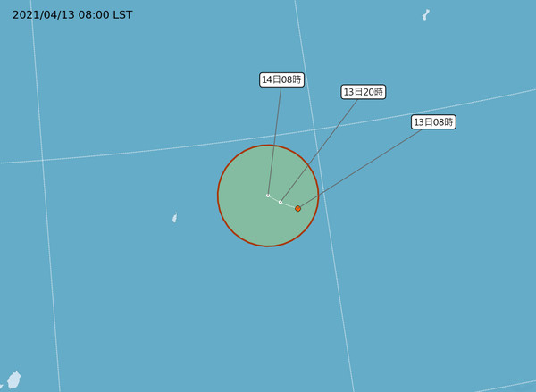 ▲▼熱帶性低氣壓生成，最快明增強為第2號颱風舒力基。（圖／中央氣象局）