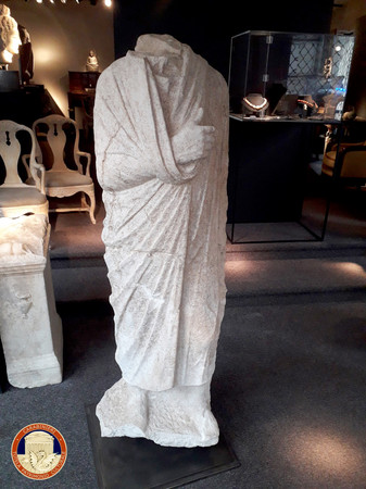 ▲▼義大利失竊10年的羅馬雕像「託加圖斯」（Togatus）。（圖／達志影像／美聯社）