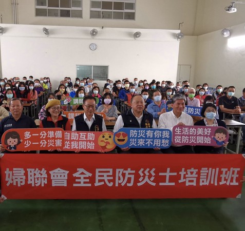 ▲台中市已培訓近600名防災士，副市長陳子敬希望，深入各角落建構綿密救護網。（圖／消防局提供）