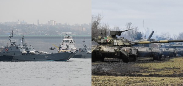 ▲▼俄羅斯和烏克蘭同時在邊境舉行軍演。（圖／路透）
