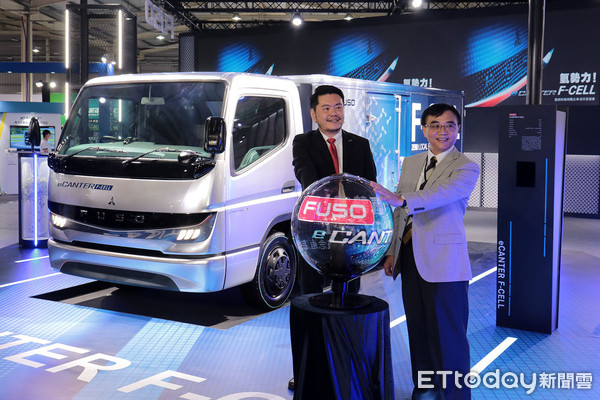 ▲氫氣概念卡車海外展演「第1站在台灣」！FUSO商車展陣容一次看。（圖／記者張慶輝攝）
