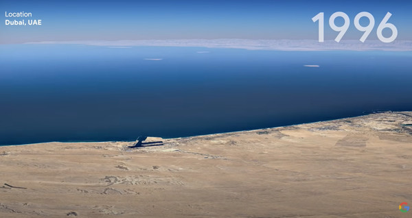 ▲▼Google Earth縮時功能　見證地球40年,杜拜。（圖／翻攝自YouTube／Google）