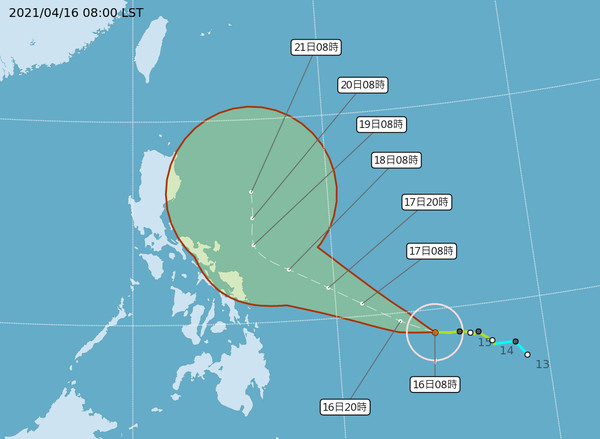 ▲▼舒力基颱風。（圖／中央氣象局）