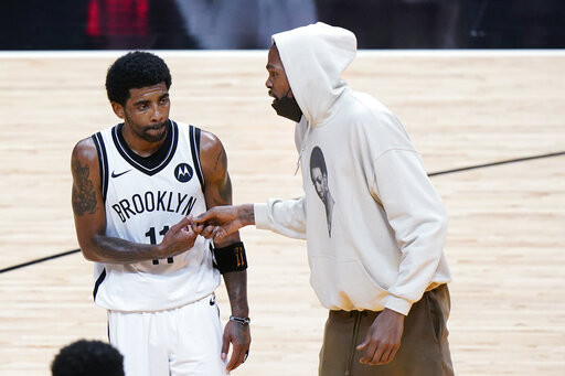 ▲▼籃網厄文、杜蘭特（圖／達志影像／美聯社）