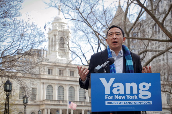 最新民調出爐！台裔楊安澤支持率達22％　有望角逐下屆紐約市長 | ETt