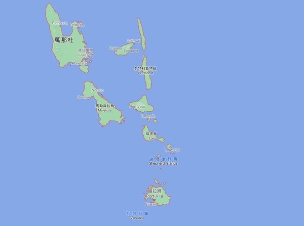 ▲▼太平洋西南方島國萬那杜。（圖／翻攝自Google Maps）