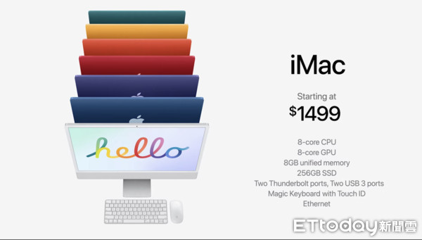 ▲搭載M1的iMac售價39,900元起。（圖／記者洪聖壹攝）