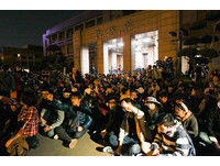 318反服貿事件學生佔領行政院（圖／記者徐文彬攝）