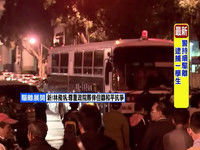 學生攻占行政院失控，保一警備車進駐驅離。