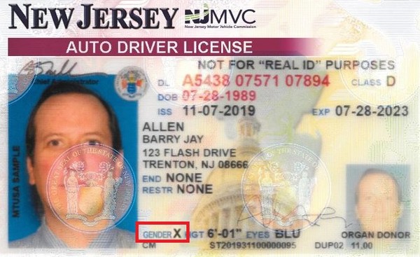 ▲▼紐澤西宣布，未來允許人們在駕照上使用「X性別」標識。（圖／翻攝自Facebook／New Jersey Motor Vehicle Commission）