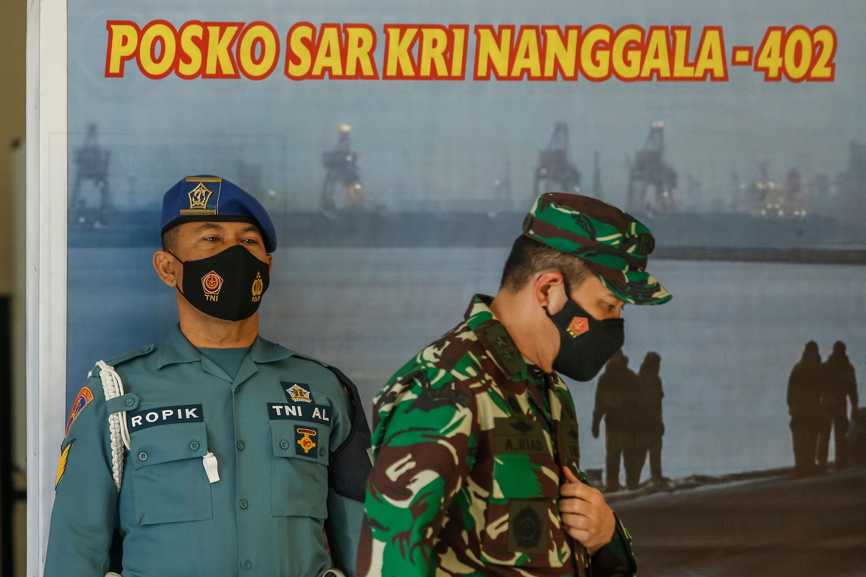 ▲▼失蹤的印尼海軍潛艦南伽拉號（KRI Nanggala-402）救援指揮中心。（圖／達志影像）