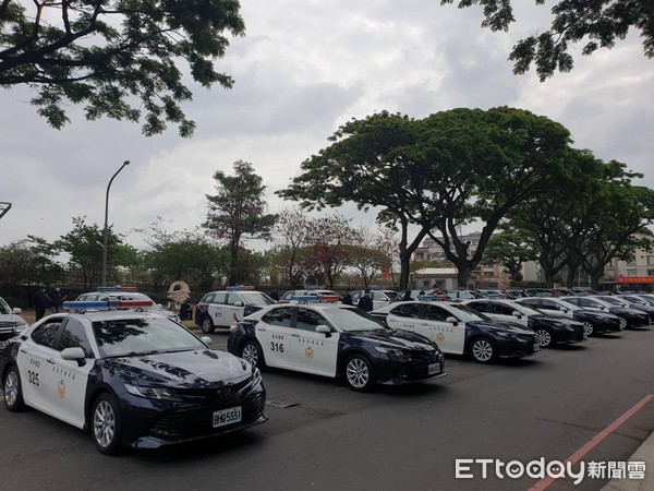 ▲嘉義縣新式警用車輛撥發 。（圖／記者翁伊森攝）