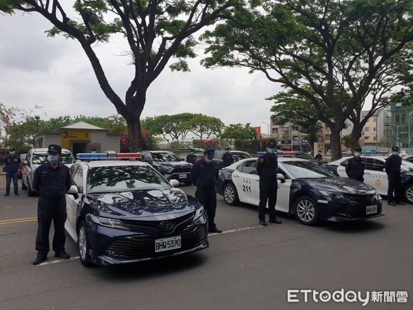 ▲嘉義縣新式警用車輛撥發 。（圖／記者翁伊森攝）