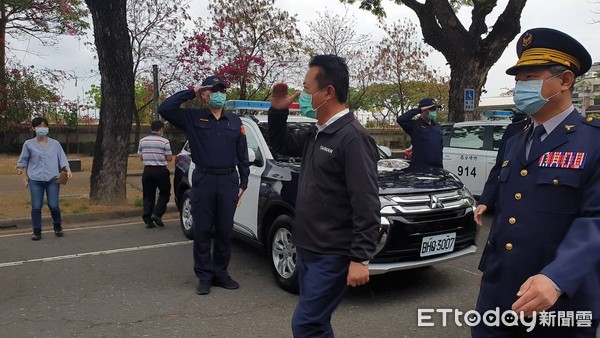 ▲嘉義縣新式警用車輛撥發 。（圖／記者翁伊森攝）