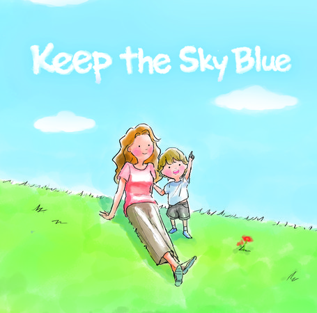 ▲▼Keep the Sky Blue公益有聲繪本暖心傳愛。（圖／品牌提供）