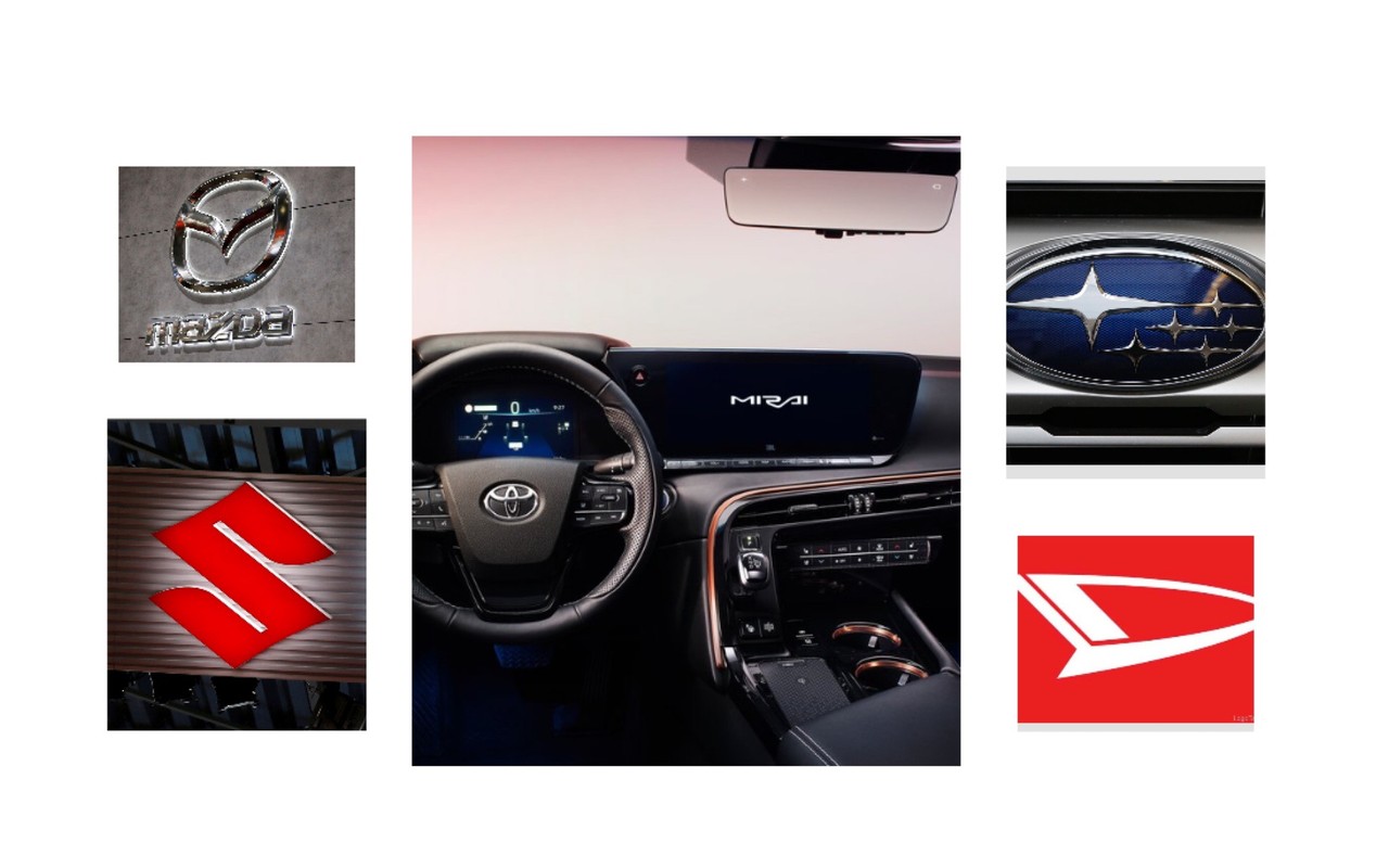 ▲TOYOTA於未來將攜手Suzuki、Subaru、Daihatsu以及Mazda共同開發新一代車載系統。（圖／翻攝各車廠）