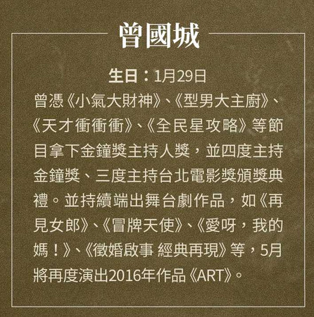 或許…可能…3／曾國城　小燕姐說：「今天是不是哪裡怪怪的啊…」