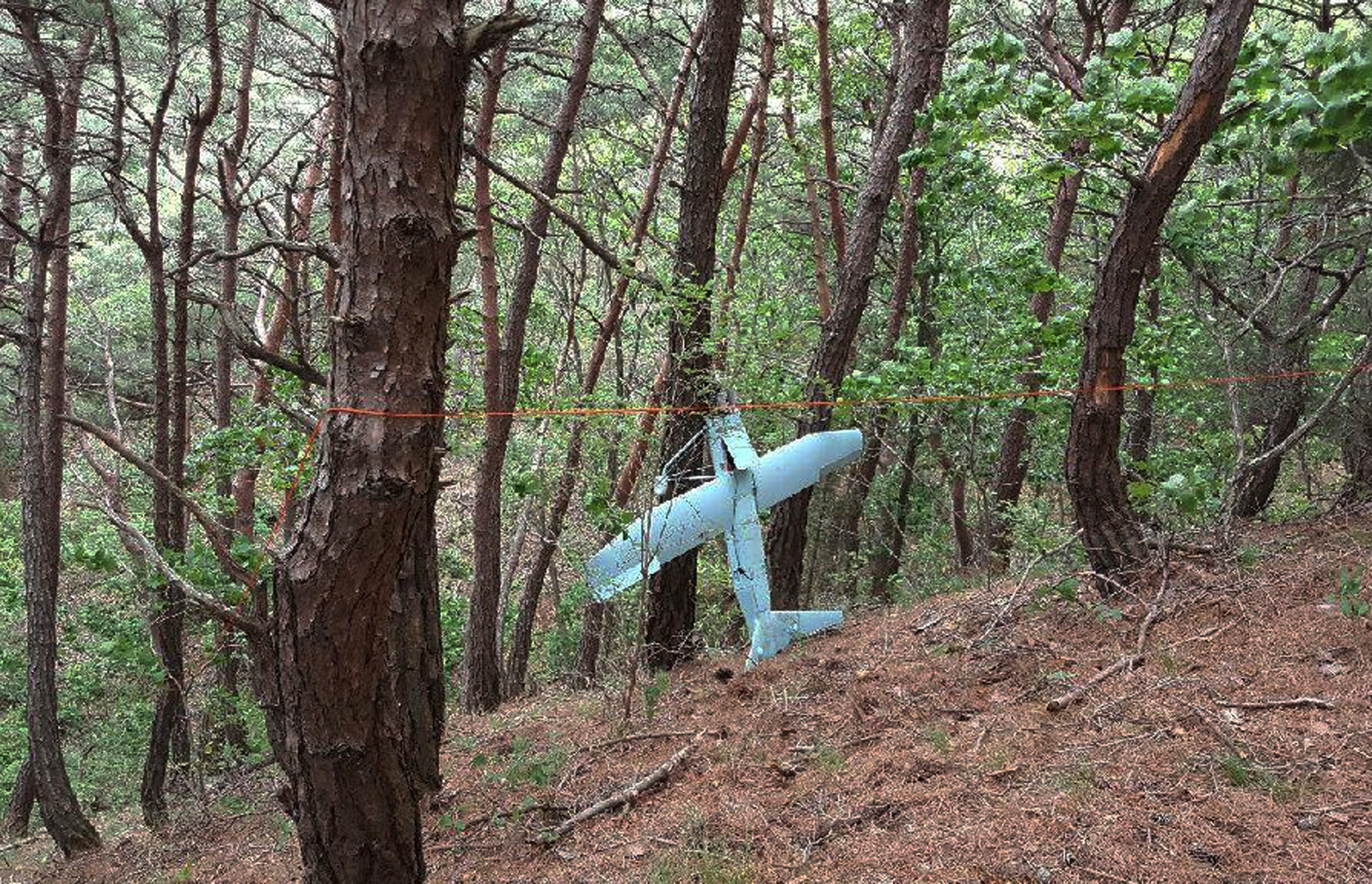 ▲▼南韓國防部2014年在麟蹄郡山上發現北韓無人機。（圖／達志影像／美聯社）