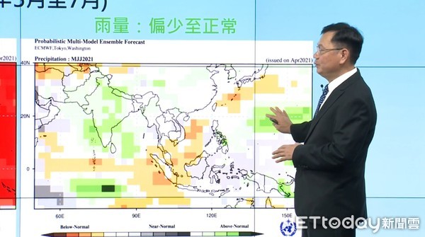 ▲▼氣象局梅雨季預測。（圖／翻攝氣象局直播）