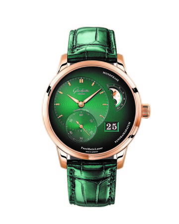 ▲▼AP,Glashutte Original green watch           。（圖／記者陳雅韻攝）