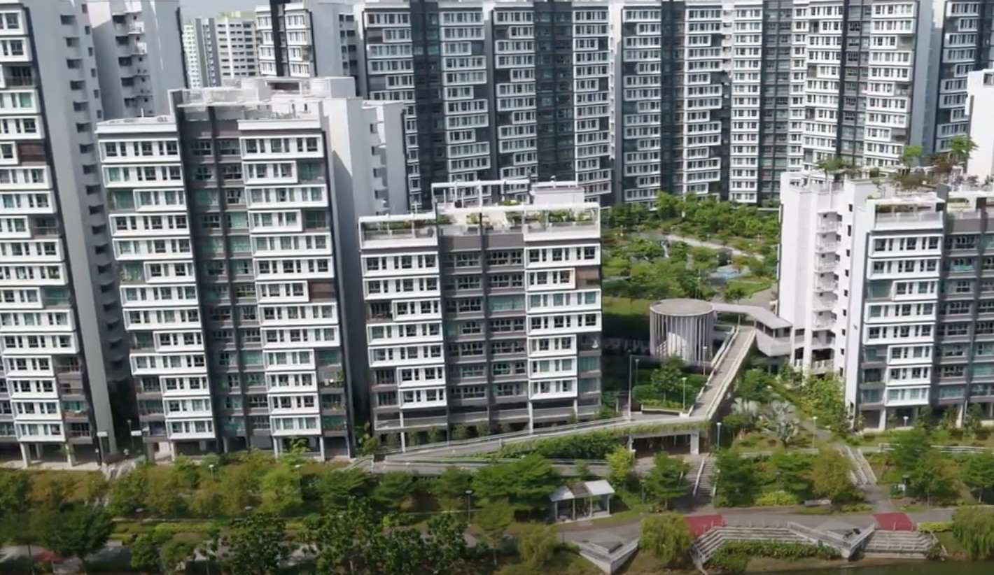 ▲▼「組屋」就是新加坡的公共住宅，遍布全島各地，由一棟棟整齊一致的高樓形成一個社區。（圖／翻攝自YouTube／Housing &amp; Development Board）