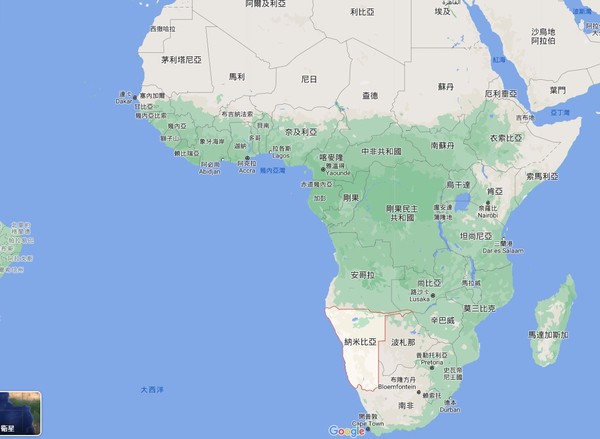 ▲▼美軍上將透露，中國已與茅利塔尼亞至納米比亞等非洲西部沿岸國家接觸。（圖／翻攝自Google地圖）