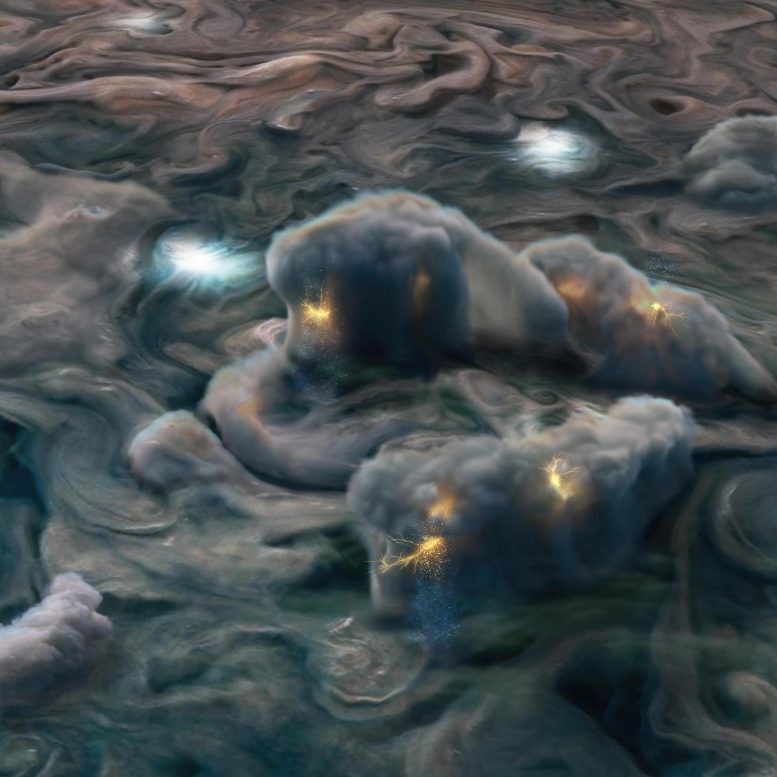 ▲▼NASA探測器朱諾號（JUNO）環繞木星，探測到存有大量水氣。（圖／翻攝自NASA）