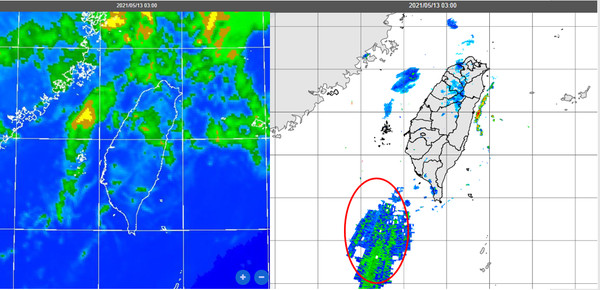 ▲▼衛星雲圖。（圖／翻攝中央氣象局）