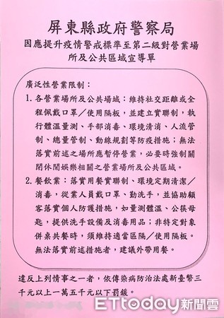 ▲內埔警分局配合屏東縣府相關單位進行轄區八大行業聯合稽查             。（圖／記者陳崑福翻攝，以下同）