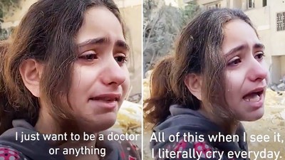 「我才10歲為什麼承受這些」巴勒斯坦被轟炸成廢墟　女童鏡頭前向國際哭喊