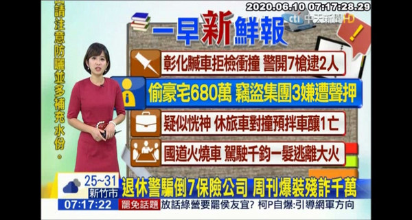 ▲中天新聞台 「中天0600晨報破曉新聞」出現「公教人員保險殘廢證明書」揭露當事人資訊，違反個人資料保護法規定。 （圖／NCC）