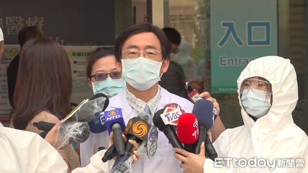 ▲▼和平醫院說明疑似二次院內感染事件。（圖／記者陳煥丞攝）