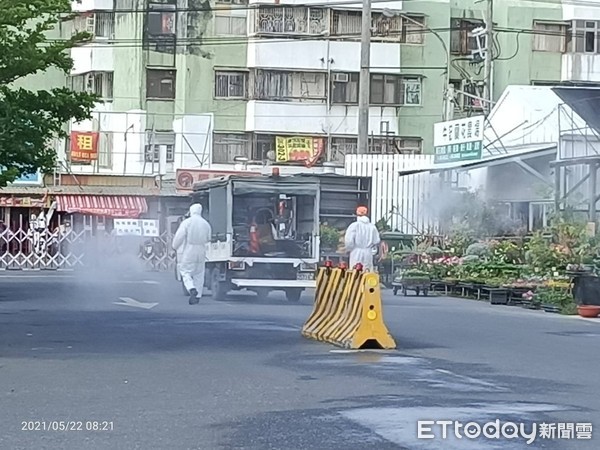 ▲台南市政府針對確診個案足跡，完成消潔消毒。（圖／記者林悅翻攝，下同）