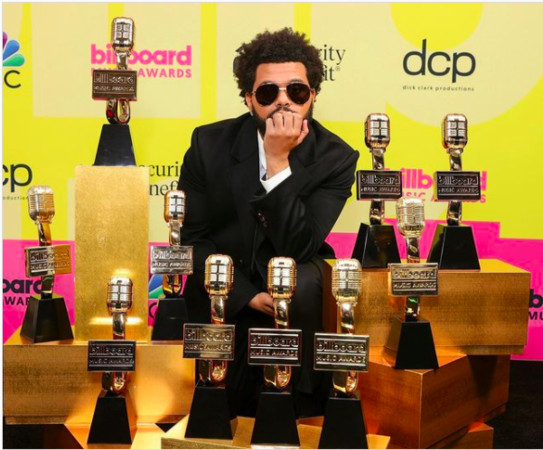 ▲▼威肯（The Weeknd）拿下10項大獎，成為本屆告示牌音樂獎最大贏家 。（圖／翻攝自IG／theweeknd）