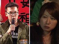 林飛帆上台重申四訴求，民眾感動。