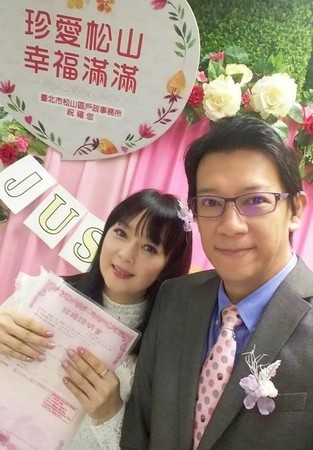 ▲谷懷萱與徐展元在2018年結婚。（圖／翻攝自Facebook／我是谷懷萱）