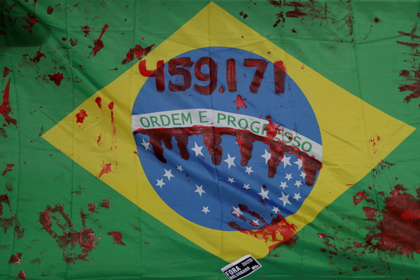 ▲▼ 巴西總統波索納洛（Jair Bolsonaro）疫不力，全國至少16城串連示威。（圖／路透）