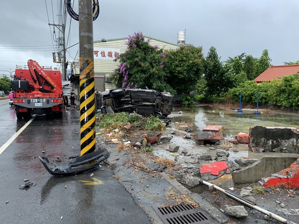 ▲彰化溪湖鎮彰水路發生死亡車禍。（圖／民眾提供）