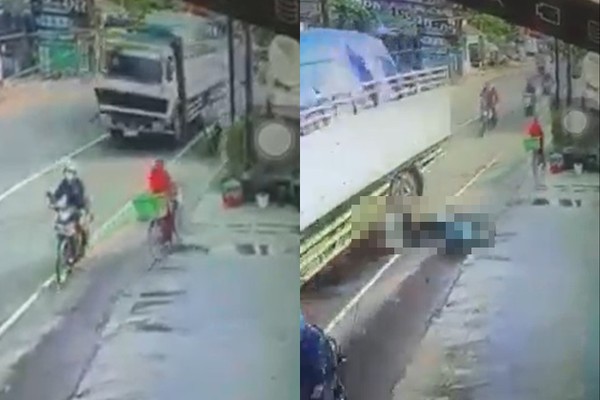 ▲▼他超車遇逆向三寶　慘遭卡車輾過慘死。（圖／翻攝自Facebook／Tanjung Priok）